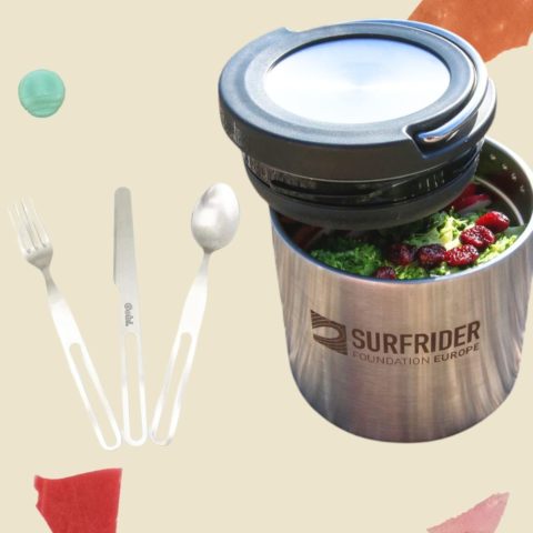 Lot couverts nomades et lunch box canister - 23 cl