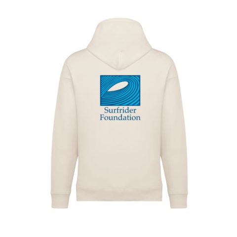 Sweat à capuche unisexe ivoire – Vintage wave 90’s