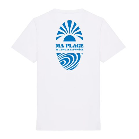 Unisexe T-shirt – “Ma plage, je l’aime, je la protège” 