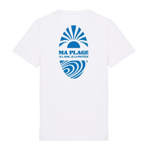 Unisexe T-shirt – “Ma plage, je l’aime, je la protège” 