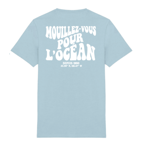 T-shirt unisexe - Mouillez-vous pour l'océan Blanc